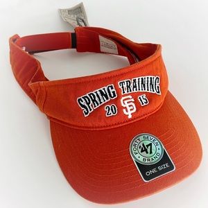 NWT ‘47 Brand SF Giants orange 2015 Spring Training visor